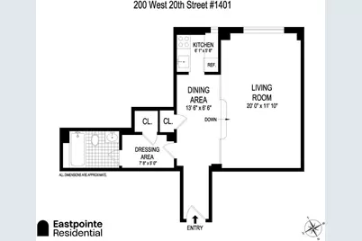 200 W 20th Street #1401, New York City, NY 10011 - Photo 9