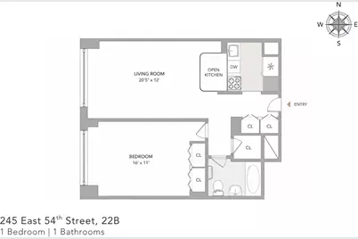 245 E 54th Street #22B, New York City, NY 10022 - Photo 9