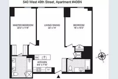 540 W 49th Street #406-N, New York City, NY 10019 - Photo 19