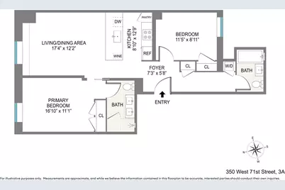350 W 71st Street #3A, New York City, NY 10023 - Photo 9