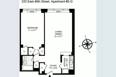 333 E 46th Street #2G, New York City, NY 10017 - Photo 11