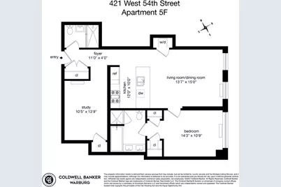 421 W 54th Street #5F, New York City, NY 10019 - Photo 15