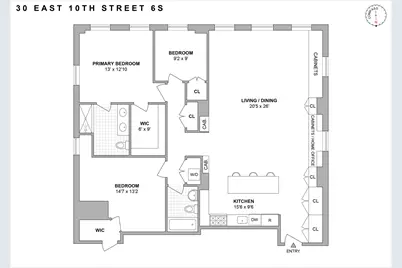 30 E 10th Street #6S, New York City, NY 10003 - Photo 11