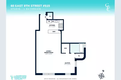 60 E 9th Street #515, New York City, NY 10003 - Photo 9