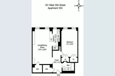 161 W 16th Street #10-H, New York City, NY 10011 - Photo 13