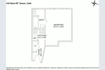 140 W 69th Street #124A, New York City, NY 10023 - Photo 5