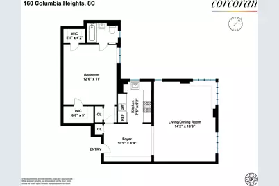 160 Columbia Heights #8C, New York City, NY 11201 - Photo 11
