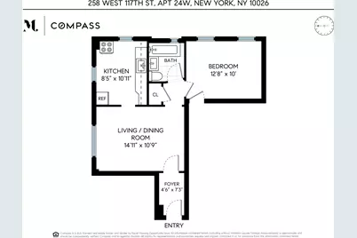 258 W 117th Street #24W, New York City, NY 10026 - Photo 9