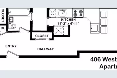 406 W 46th Street #1-A, New York City, NY 10036 - Photo 17