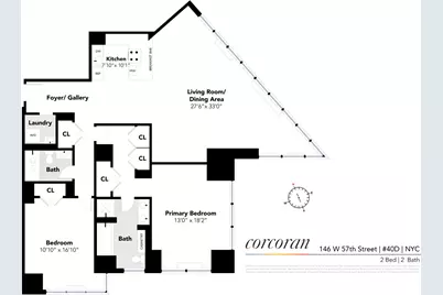 146 W 57th Street #40D, New York, NY 10019 - Photo 15