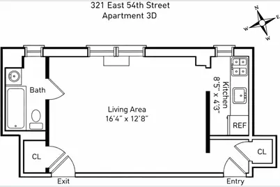 321 E 54th Street #3D, New York City, NY 10022 - Photo 7