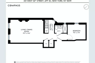 431 W 54th Street #5C, New York City, NY 10019 - Photo 11