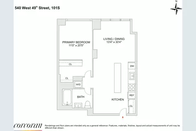 540 W 49th Street #101S, New York, NY 10019 - Photo 11