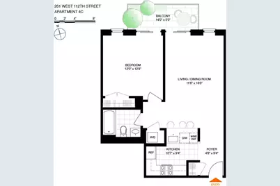 261 W 112th Street #4C, New York, NY 10026 - Photo 17