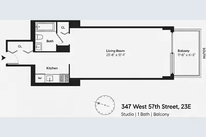 347 W 57th Street #23E, New York City, NY 10019 - Photo 7