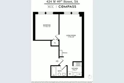 424 W 49th Street #5A, New York, NY 10019 - Photo 13