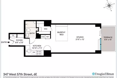 347 W 57th Street #6E, New York City, NY 10019 - Photo 11