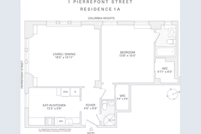 1 Pierrepont Street #1A, New York City, NY 11201 - Photo 9