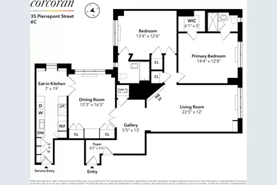 35 Pierrepont Street #6C, Brooklyn, NY 11201 - Photo 11