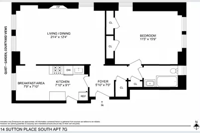 14 Sutton Place S #7G, New York City, NY 10022 - Photo 11