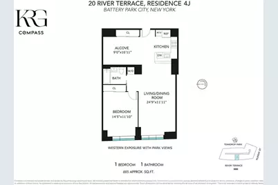 20 River Terrace #4J, New York City, NY 10282 - Photo 23