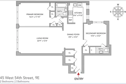 45 W 54th Street #9E, New York City, NY 10019 - Photo 9
