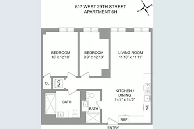 517 W 29th Street #6H, New York, NY 10001 - Photo 13