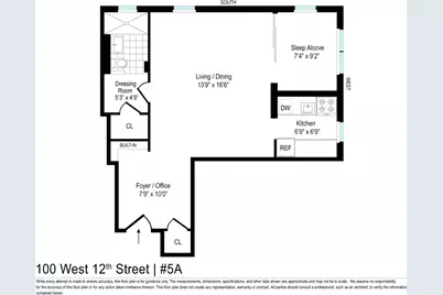 100 W 12th Street #5A, New York, NY 10011 - Photo 9
