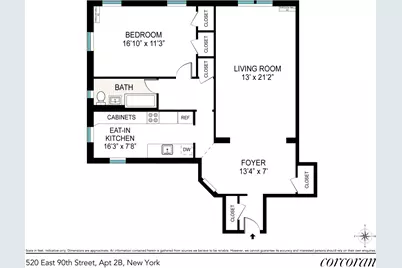 520 E 90th Street #2B, New York, NY 10128 - Photo 1