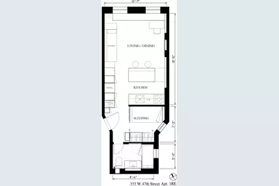 353 W 47th Street #1RE, New York City, NY 10036 - Photo 1