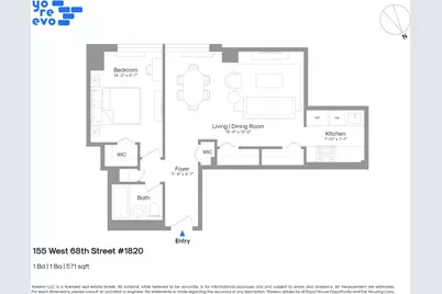 155 W 68th Street #1820, New York City, NY 10023 - Photo 1