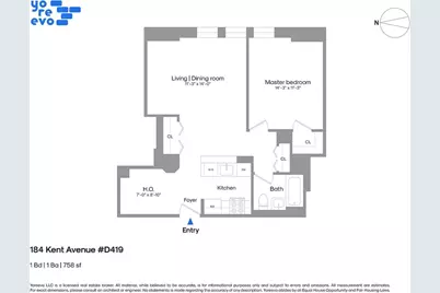 184 Kent Avenue #D419, New York City, NY 11249 - Photo 1