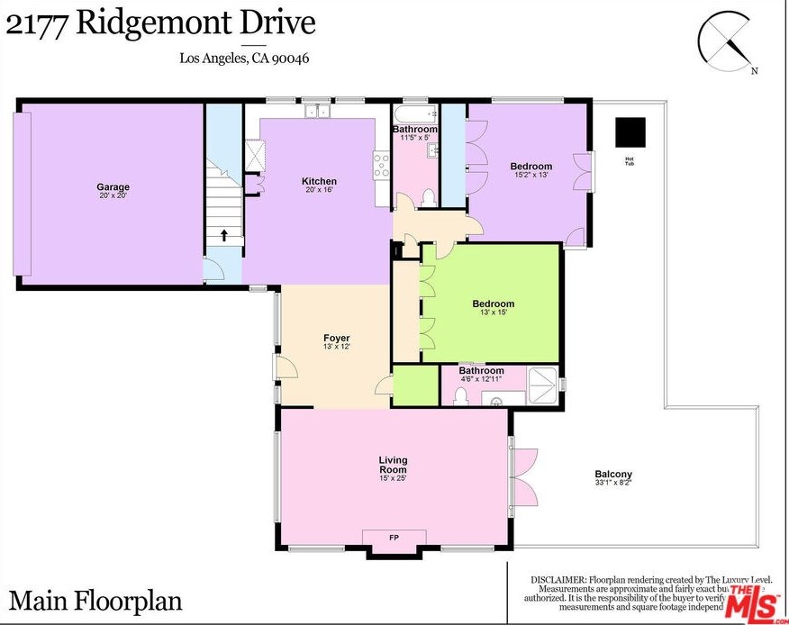 2177 Ridgemont Dr, Los Angeles CA  90046-1839 exterior
