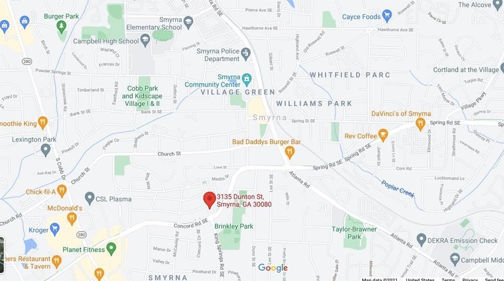 3135 Dunton St, Smyrna GA  30080-4458 exterior