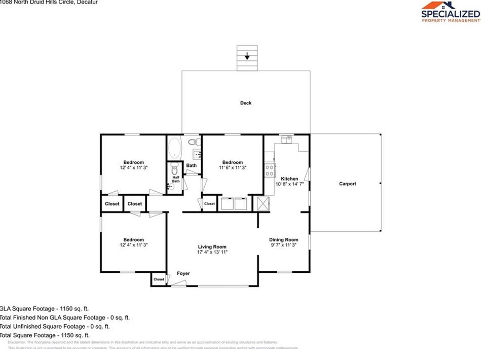1068 Druid Hills Cir, Decatur GA  30033-4215 exterior