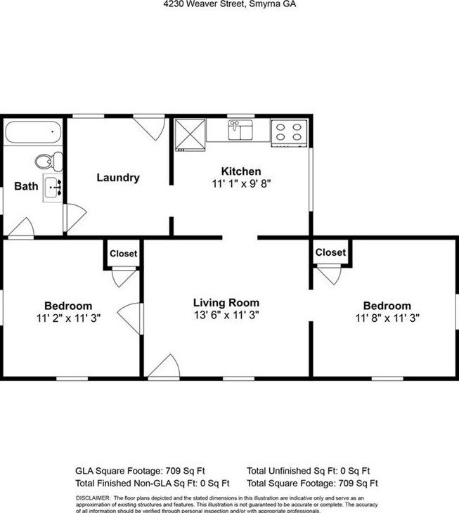 4230 Weaver St, Smyrna GA  30080-6422 exterior