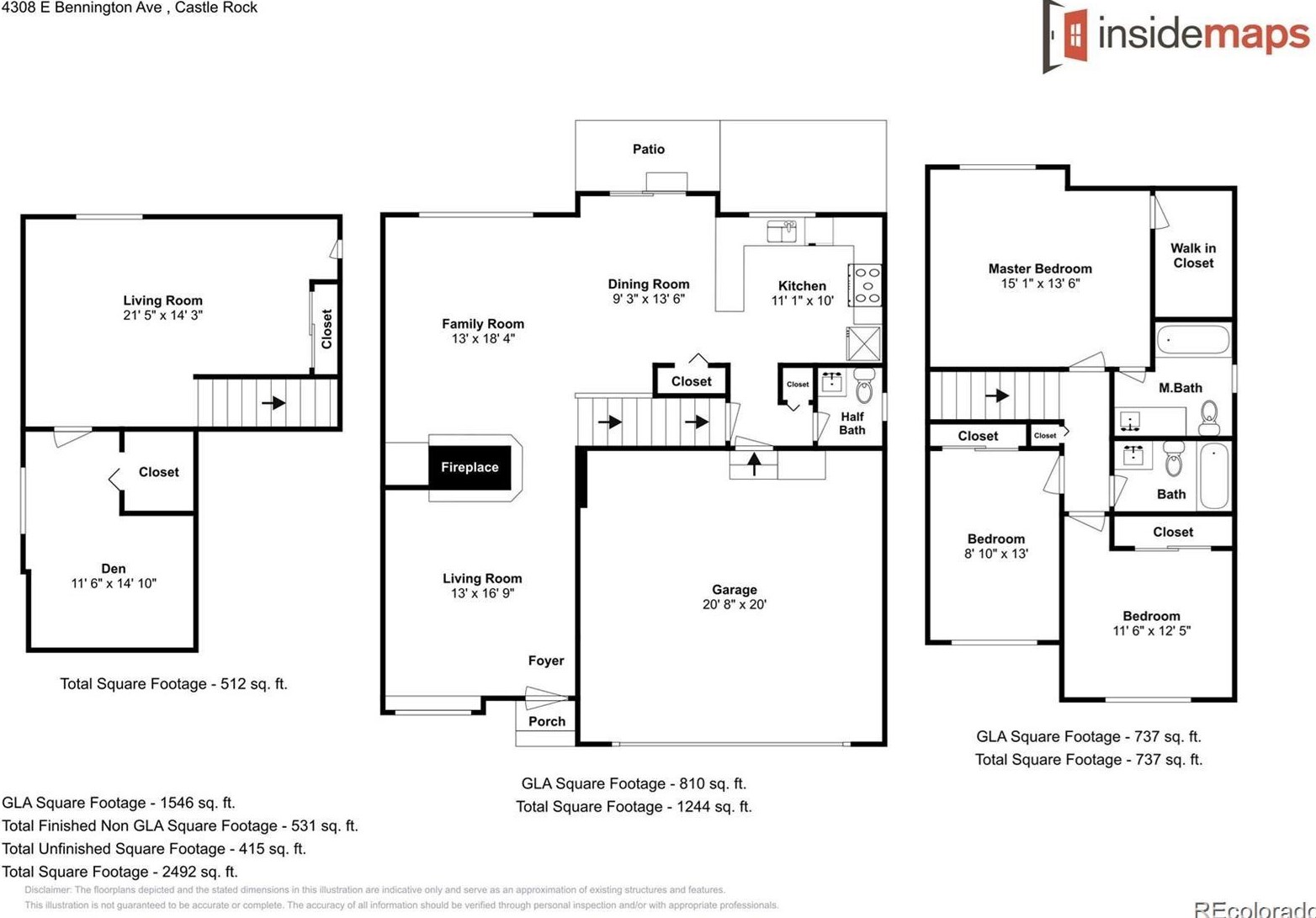 4308 Bennington Ave, Castle Rock CO  80104-8581 exterior