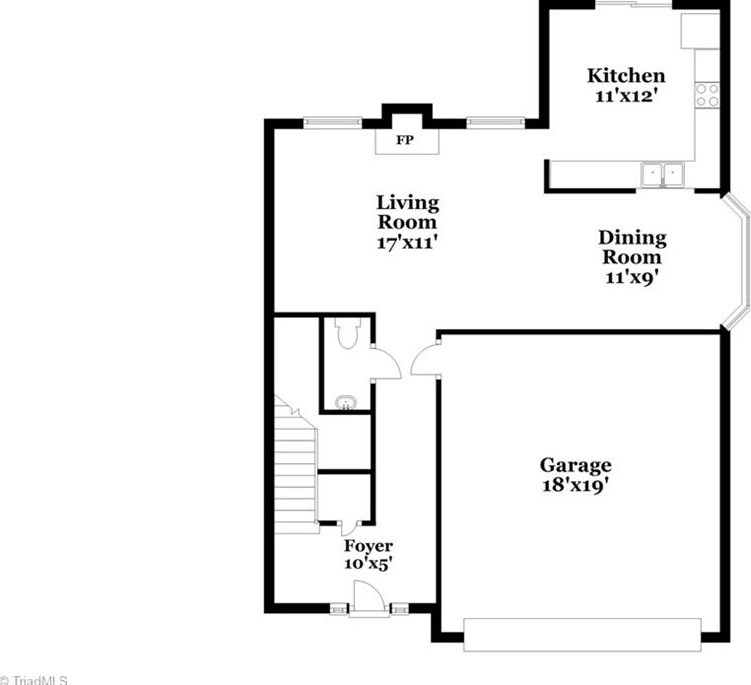 307 Apple Ridge Rd, Greensboro NC  27406-5270 exterior