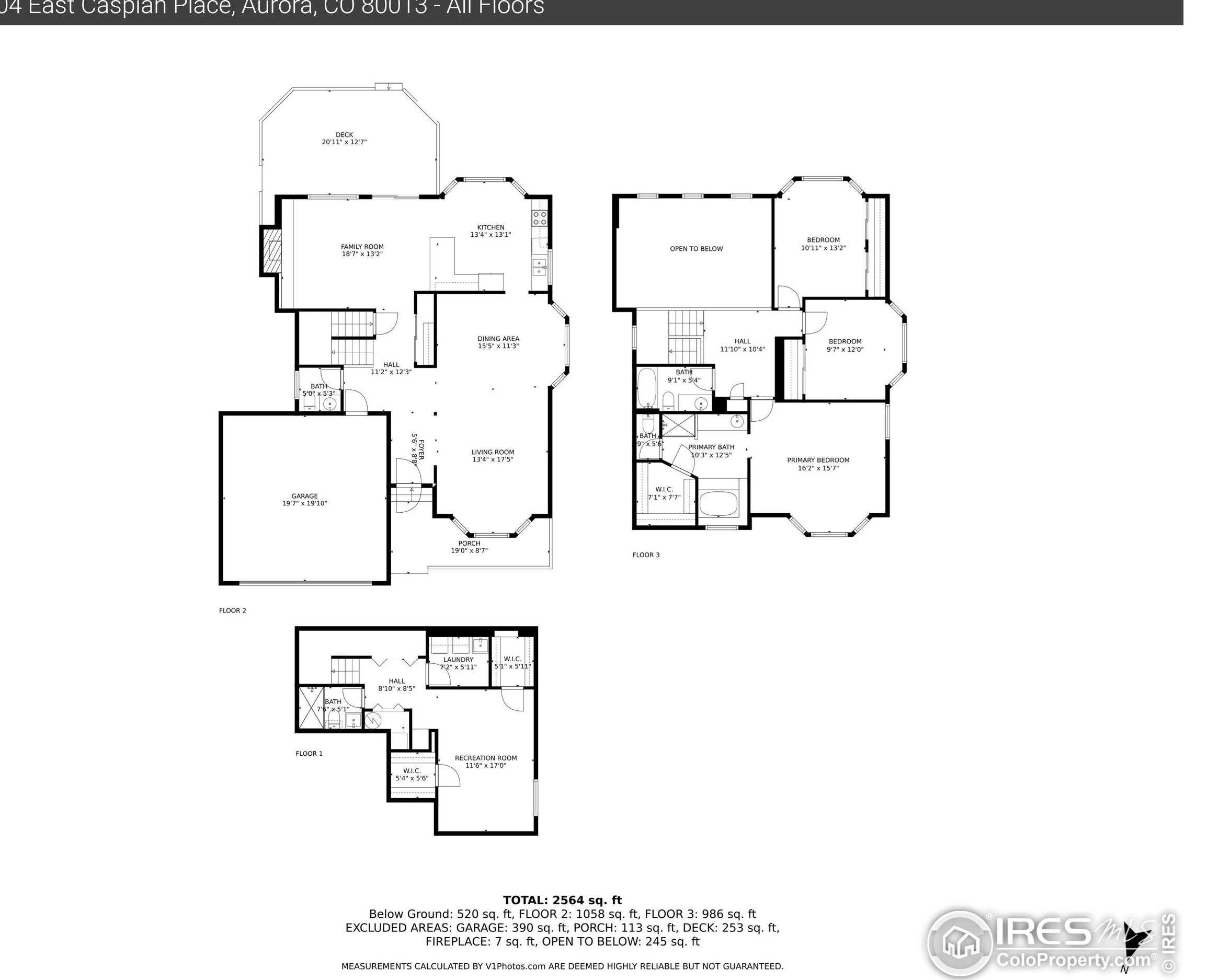 17504 Caspian Pl, Denver CO  80013-4141 exterior