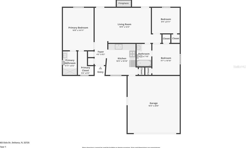 483 Oslo Dr, Deltona FL  32725-8283 exterior