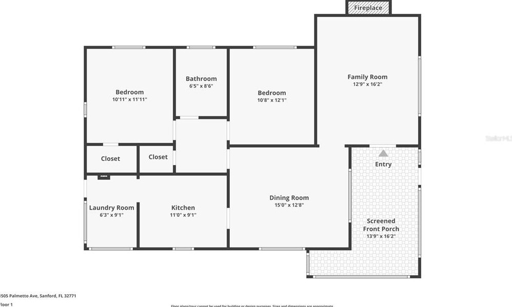 1505 Palmetto, Sanford FL  32771-3462 exterior