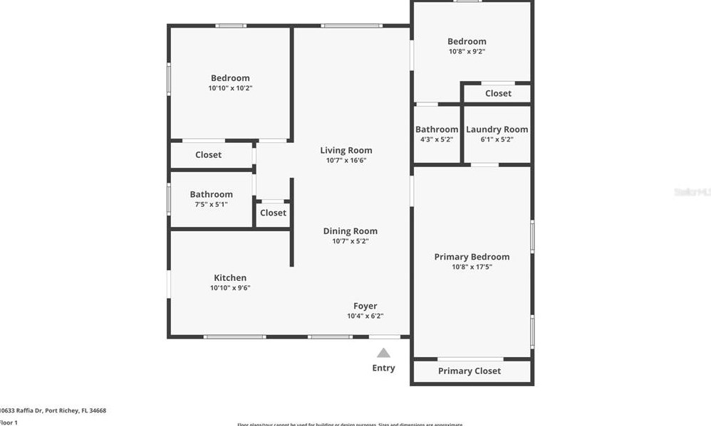 10633 Raffia Dr, Port Richey FL  34668-2848 exterior