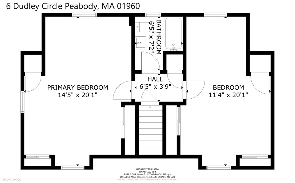 6 Dudley Cir, Peabody MA  01960-4041 exterior