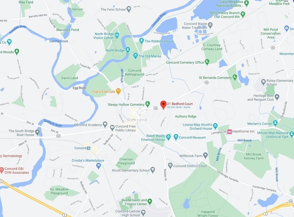 21 Bedford Ct, Concord MA  01742-2624 exterior