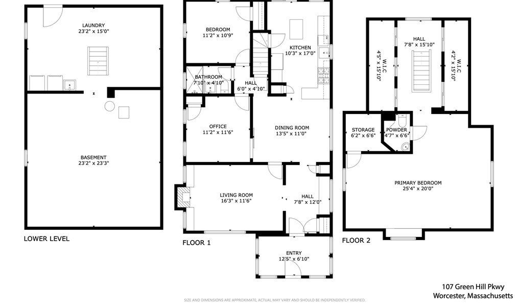 107 Green Hill Pkwy, Worcester MA  01605-2515 exterior