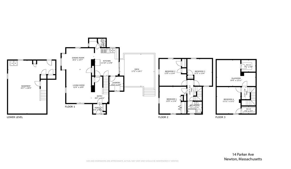 14 Parker Ave, Newton MA 02461-1815 exterior