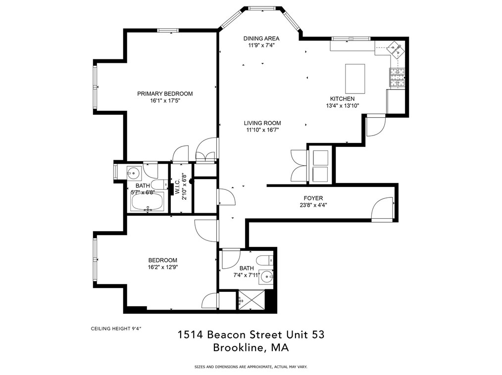 1514 Beacon St, Brookline MA  02446-2621 exterior