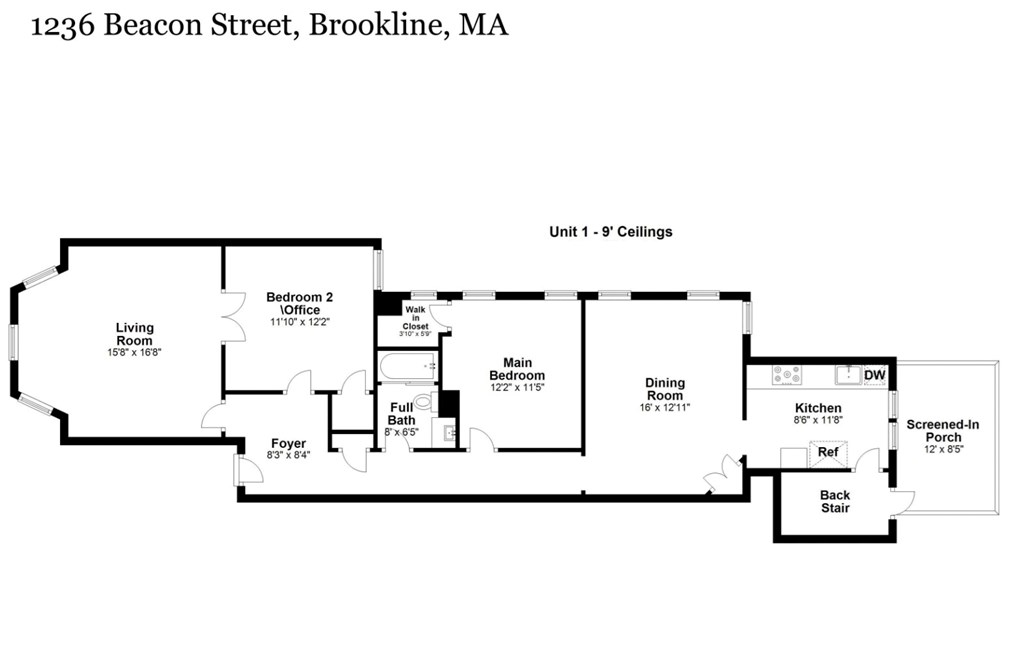1236 Beacon St, Brookline MA  02446-3748 exterior