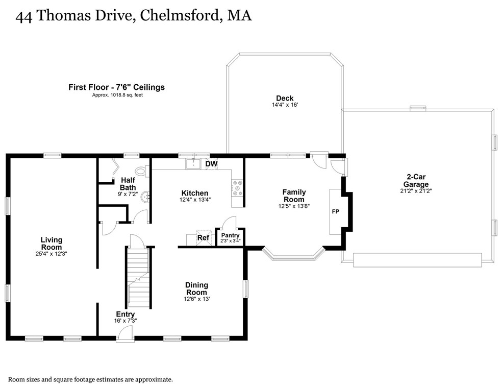 44 Thomas Dr, Chelmsford MA 01824-2010 exterior