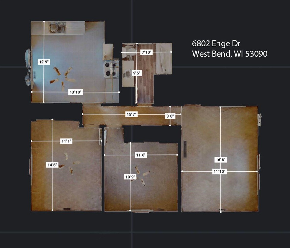 6800 Enge Dr, West Bend WI  53090-9571 exterior